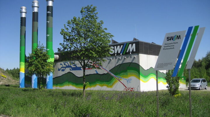 Das Heizwerk in Riem der Stadtwerke München (SWM)