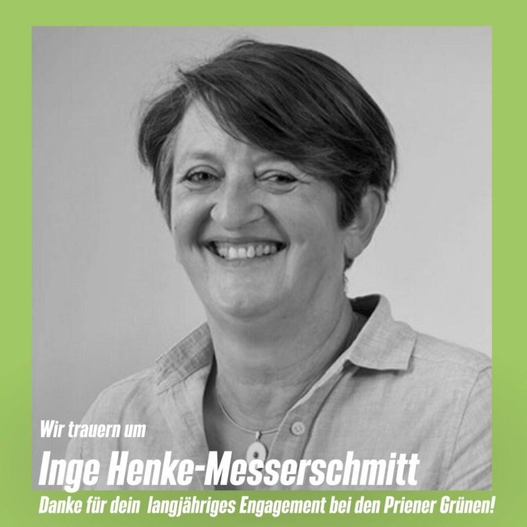 Wir trauern um Inge Henke-Messerschmitt